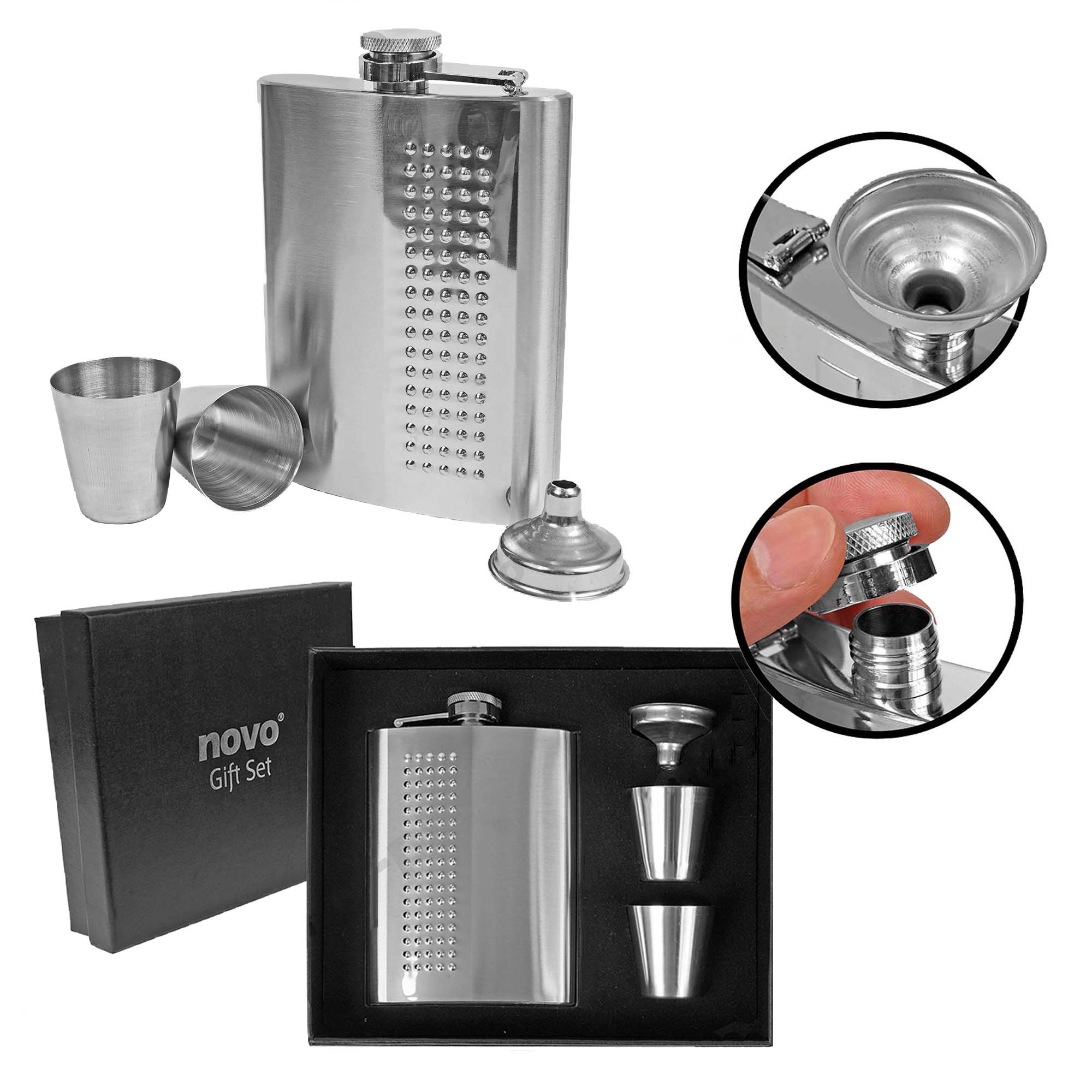 Wiskera En Acero Inoxidable De 8 Oz